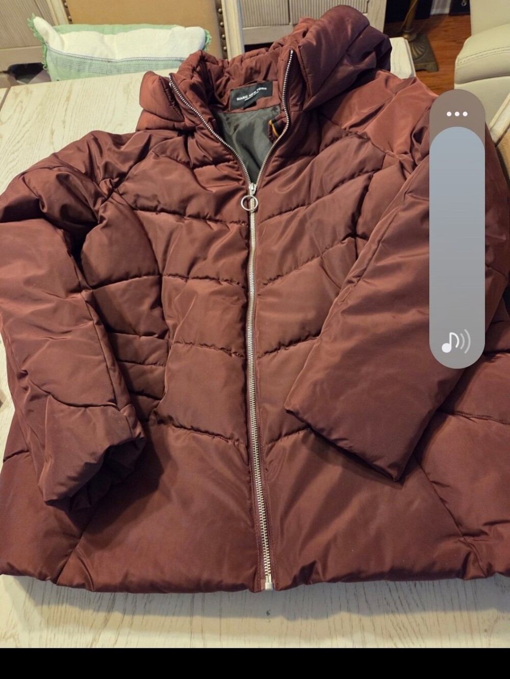 Marc New York A Drew Marc Womens Hooded Puffer Jacket